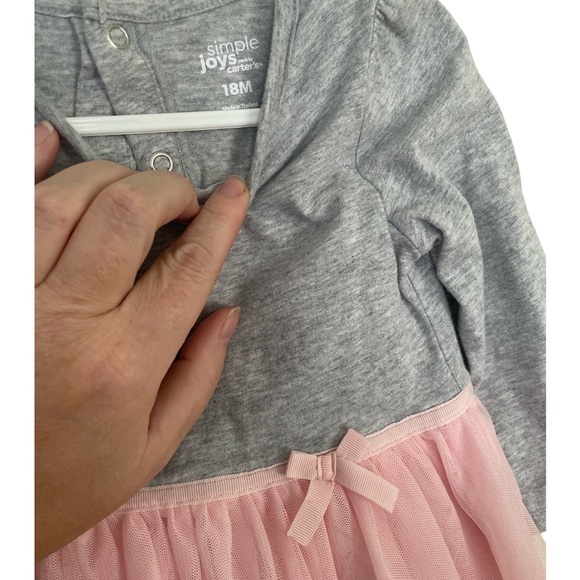 EUC Carter’s Pink Tulle Dress 18 Months - Picture 2 of 3